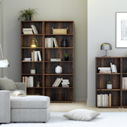 Essential Wide 5 Shelf Bookcase in Vintage Oak – image 3
