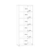Essential Wide 5 Shelf Bookcase in Vintage Oak – image 7
