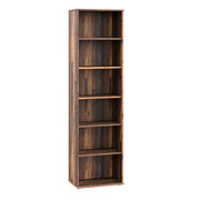 Essential Narrow 5 Shelf Bookcase in Vintage Oak – image 1
