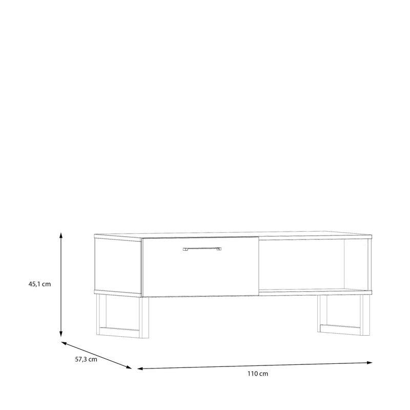 Sali 1 Drawer Coffee Table in Light – Grey – image 7
