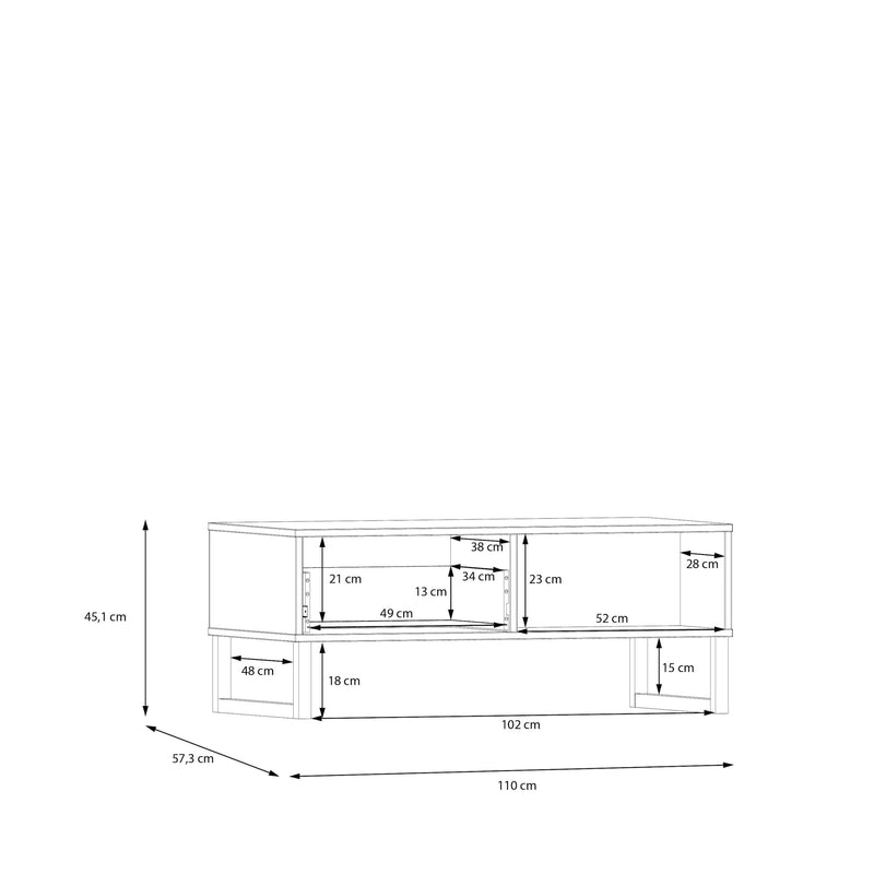 Sali 1 Drawer Coffee Table in Light – Grey – image 8