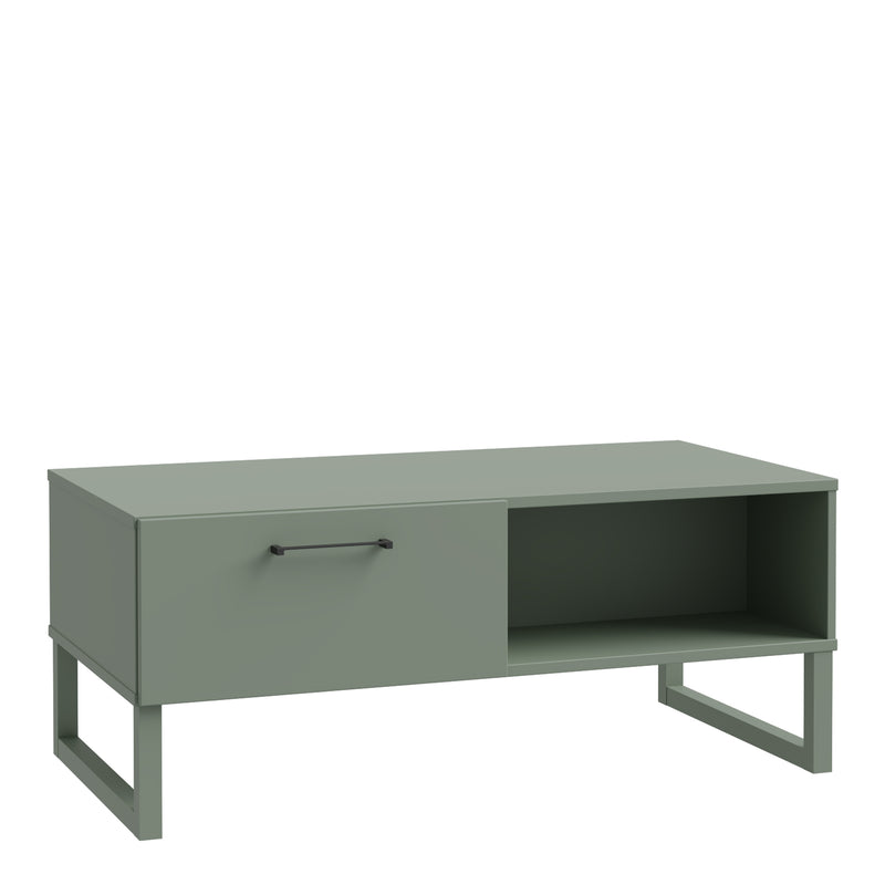 Sali 1 Drawer Coffee Table in Light – Sage Green – image 1