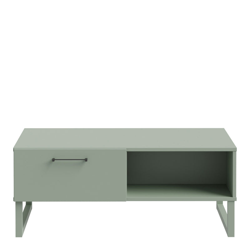 Sali 1 Drawer Coffee Table in Light – Sage Green – image 2