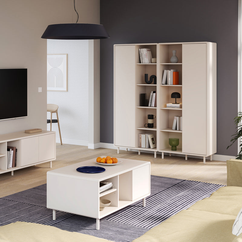 Playly Coffee Table with Open Shelf and Door – image 6