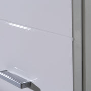 Ice Cave Hanging Storage Cupboard with 1 Door & Silver Handle in White with White Gloss Door – image 7