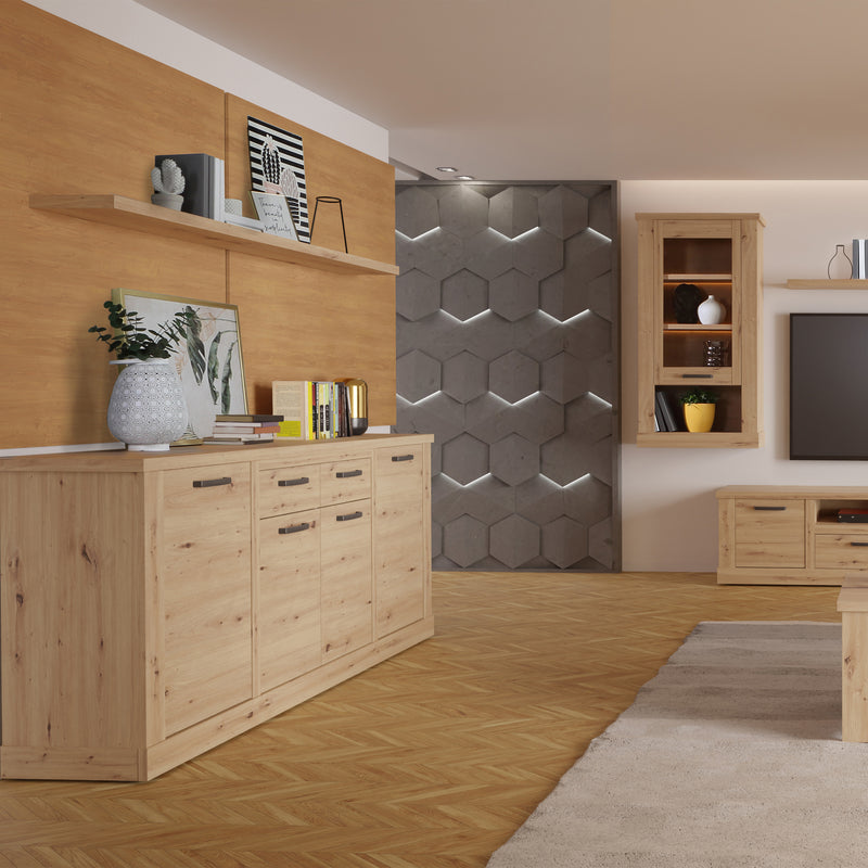 Corona 200cm Wall Shelf in Artisan Oak – image 6