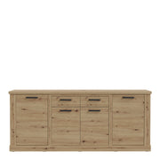 Corona 4 Door 2 Drawer Sideboard in Artisan Oak – image 2