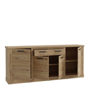 Corona 4 Door 2 Drawer Sideboard in Artisan Oak – image 3