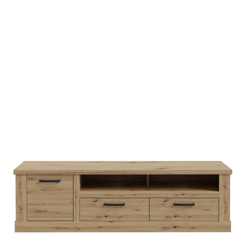 Corona 2 Drawer 1 Door Coffee TV Unit in Artisan Oak – image 2