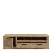 Corona 2 Drawer 1 Door Coffee TV Unit in Artisan Oak – image 4