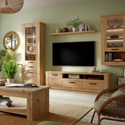 Corona 2 Drawer 1 Door Coffee TV Unit in Artisan Oak – image 6