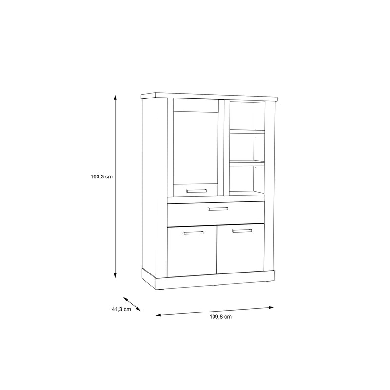 Corona Display Cabinet in Artisan Oak – image 10