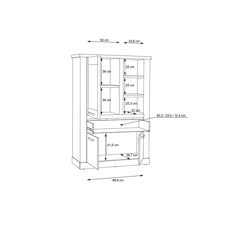 Corona Display Cabinet in Artisan Oak – image 11