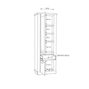Corona Narrow Display Cabinet in Artisan Oak – image 12