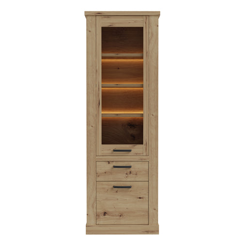 Corona Narrow Display Cabinet in Artisan Oak – image 2