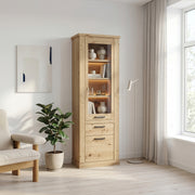 Corona Narrow Display Cabinet in Artisan Oak – image 6
