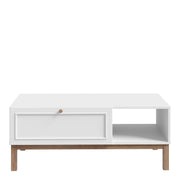 Wensley 1 Drawer Coffee Table in Light Grey and Oak – image 2