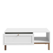 Wensley 1 Drawer Coffee Table in Light Grey and Oak – image 4
