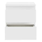 Edmore 2 Drawer Bedside Table in White – image 5