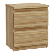 Edmore 3 Drawer Bedside Table in Mauvella Oak – image 1
