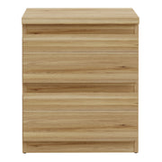 Edmore 3 Drawer Bedside Table in Mauvella Oak – image 2