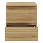 Edmore 3 Drawer Bedside Table in Mauvella Oak – image 5