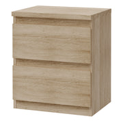 Edmore 2 Drawer Bedside Table in Sonoma Oak – image 3