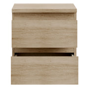 Edmore 2 Drawer Bedside Table in Sonoma Oak – image 5
