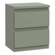 Edmore 2 Drawer Bedside Table in Sage Green – image 1