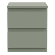 Edmore 2 Drawer Bedside Table in Sage Green – image 2