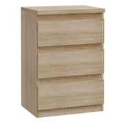 Edmore 3 Drawer Bedside Chest in Sonoma Oak – image 1