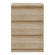 Edmore 3 Drawer Bedside Chest in Sonoma Oak – image 2