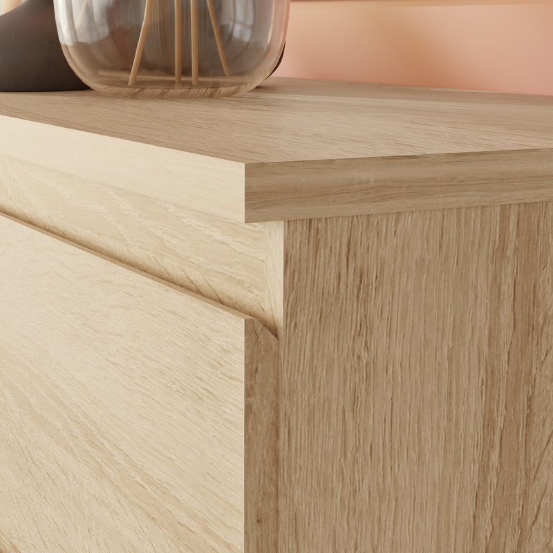 Edmore 3 Drawer Bedside Chest in Sonoma Oak – image 8