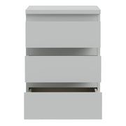 Edmore 3 Drawer Bedside Chest in Light Grey – image 5