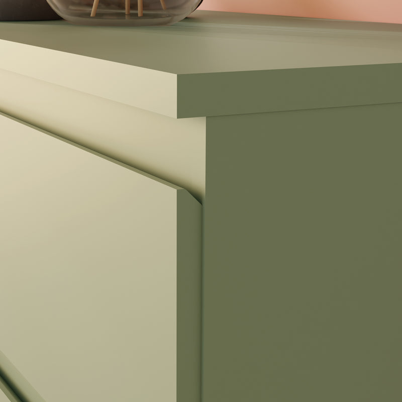 Edmore 3 Drawer Bedside Chest in Sage Green – image 8