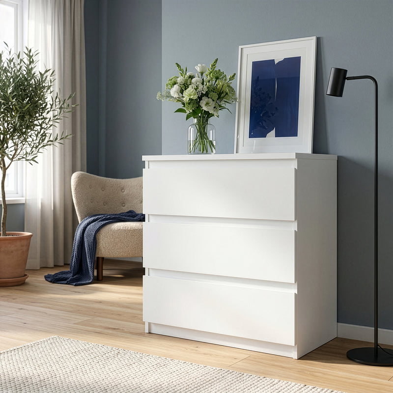 Edmore 3 Drawer Chest in White – image 6