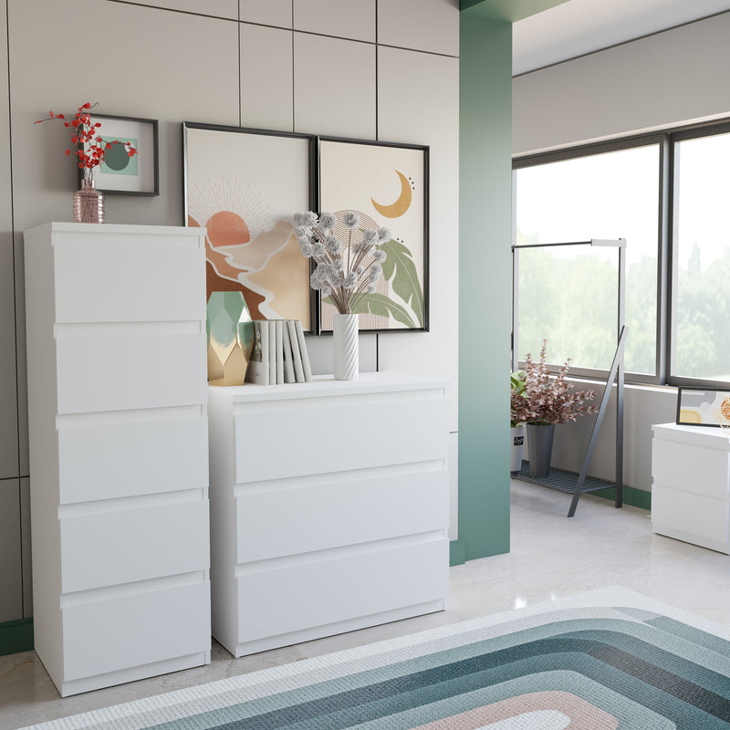 Edmore 3 Drawer Chest in White – image 7