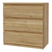 Edmore 3 Drawer Chest in Mauvella Oak – image 3