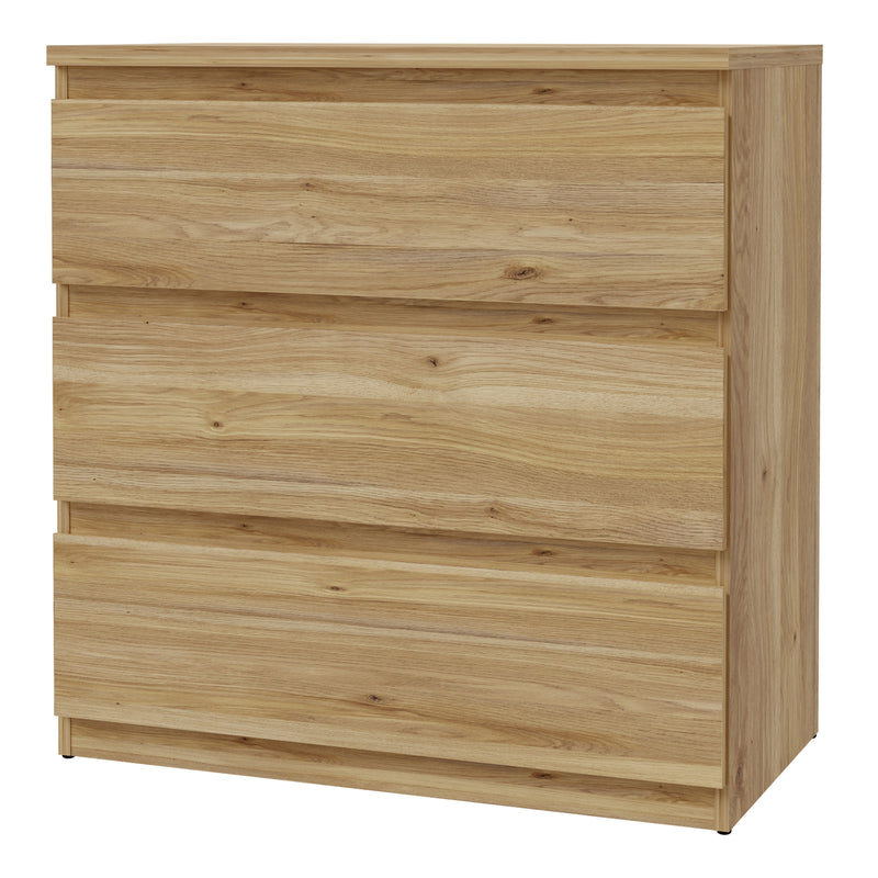 Edmore 3 Drawer Chest in Mauvella Oak – image 3