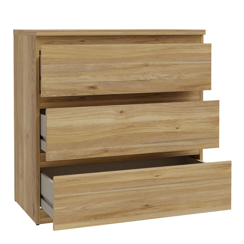 Edmore 3 Drawer Chest in Mauvella Oak – image 4