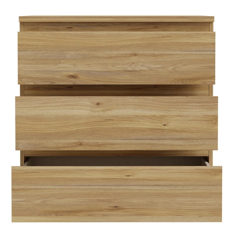 Edmore 3 Drawer Chest in Mauvella Oak – image 5