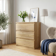Edmore 3 Drawer Chest in Mauvella Oak – image 6