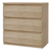 Edmore 3 Drawer Chest in Sonoma Oak – image 3