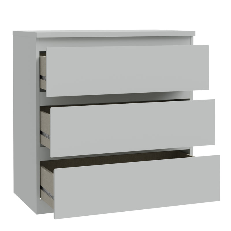 Edmore 3 Drawer Chest in Light Grey – image 4