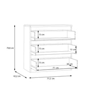 Edmore 3 Drawer Chest in Sage Green – image 10
