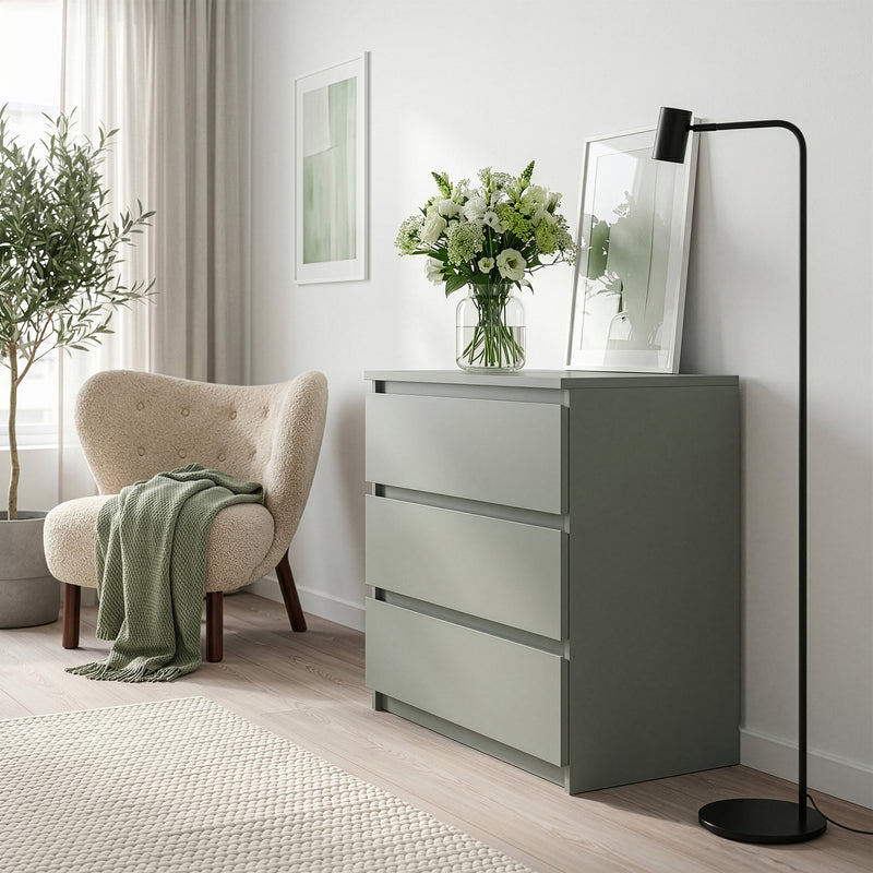 Edmore 3 Drawer Chest in Sage Green – image 6