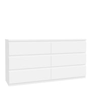 Edmore 6 Drawer Wide Chest in White – image 1
