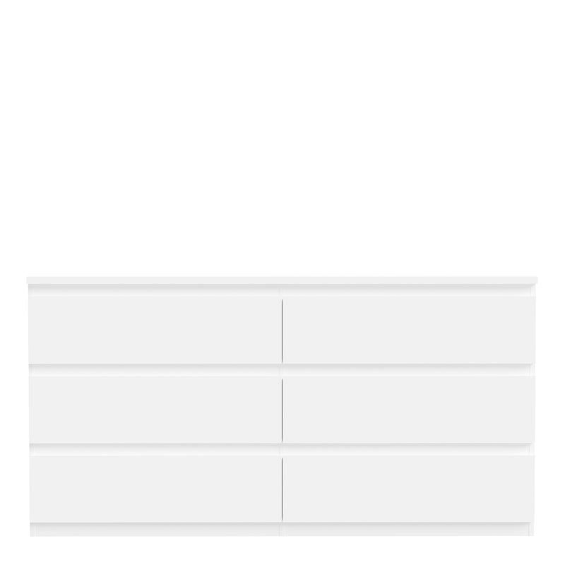 Edmore 6 Drawer Wide Chest in White – image 2