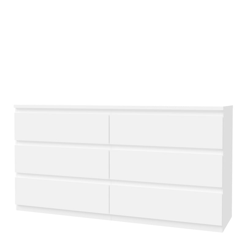 Edmore 6 Drawer Wide Chest in White – image 3