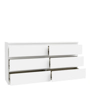 Edmore 6 Drawer Wide Chest in White – image 4